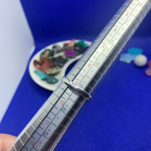 Picture Jasper Ring w Dendrites! .925 Sterling Silver Plated, Size 9.25 - Picture 10 of 10